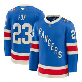 NHL Rangers 23 Fox Blue 2025 Centennial New Men Jersey
