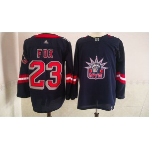 NHL Rangers 23 Fox Blue Adidas Men Jersey