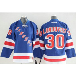 NHL Rangers 30 Henrik Lundqvist Blue Home Youth Jersey