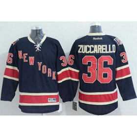 NHL Rangers 36 Mats Zuccarello Navy Blue Alternate Men Jersey