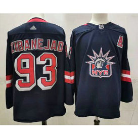 NHL Rangers 93 Mika Zibanejad 2020 New Adidas Men Jersey