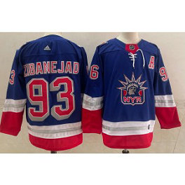 NHL Rangers 93 Mika Zibanejad 2021 New Adidas Men Jersey