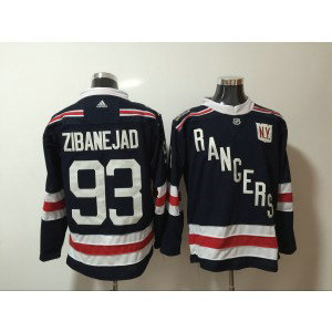 NHL Rangers 93 Mika Zibanejad Navy 2018 Winter Classic Adidas Men Jersey