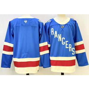 NHL Rangers Blank Blue 2025 New Men Jersey