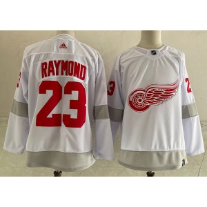 NHL Red Wings 23 Raymond White Adidas Men Jersey