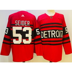 NHL Red Wings 53 Moritz Seider Red 2022-23 Retro Adidas Men Jersey NHL Red Wings 53 Moritz Seider Red 2022-23 Retro Adidas Men Jersey
