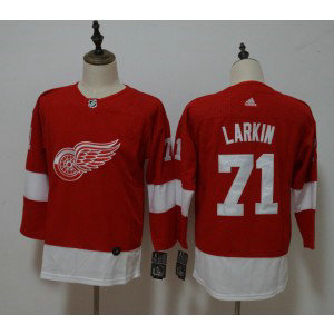 NHL Red Wings 71 Dylan Larkin Red Adidas Women Jersey