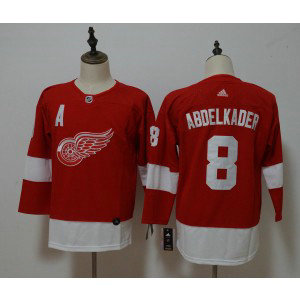 NHL Red Wings 8 Justin Abdelkader Red Adidas Women Jersey