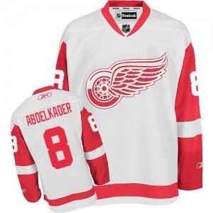 NHL Red Wings 8 Justin Abdelkader White Away Reebok Men Jersey NHL Red Wings 8 Justin Abdelkader White Away Reebok Men Jersey