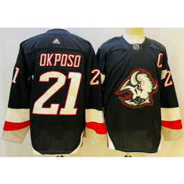 NHL Sabres 21 Kyle Okposo Navy 2022-23 Retro Adidad Men Jersey