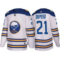 NHL Sabres 21 Kyle Okposo White 2018 Winter Classic Adidas Men Jersey