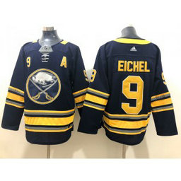 NHL Sabres 9 Jack Eichel Navy Adidas Men Jersey With A Patch