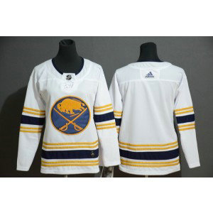 NHL Sabres Black White 50th anniversary Adidas Women Jersey