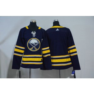 NHL Sabres Blank Navy Adidas Women Jersey