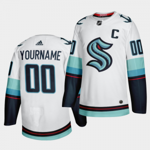 NHL Seattle Kraken White Customized Adidas Men Jersey