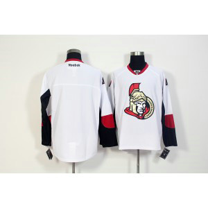 NHL Senators Blank White Reebok Men Jersey