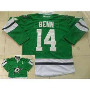 NHL Stars 14 Jamie Benn New Style With C Patch Green Men Jersey