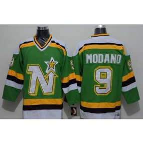 NHL Stars 9 Mike Modano Green CCM Throwback Men Jersey NHL Stars 9 Mike Modano Green CCM Throwback Men Jersey