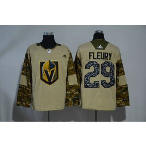 NHL Vegas Golden Knights 29 Marc-Andre Fleury Camo 2017 Veterans Day Adidas Men Jersey