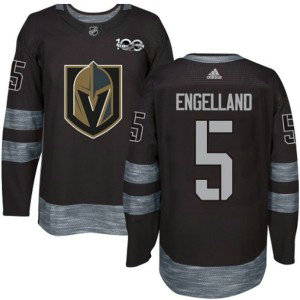 NHL Vegas Golden Knights 5 Deryk Engelland 100 Anniversary Black Men Jersey