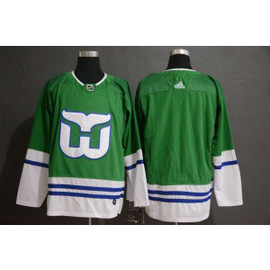 NHL Whalers Blank Green Adidas Men Jersey