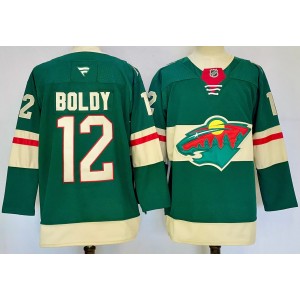 NHL Wild 12 Matt Boldy Green 2024 New Men Jersey