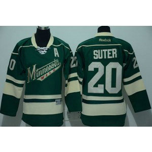 NHL Wild 20 Ryan Suter Green A Patch Youth Jersey NHL Wild 20 Ryan Suter Green A Patch Youth Jersey
