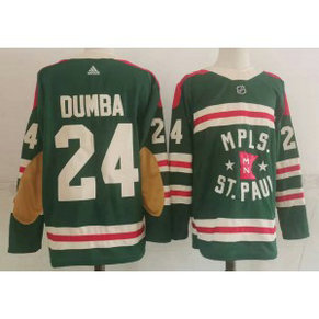 NHL Wild 24 Matt Dumba Green 2022 Winter Classic Adidas Men Jersey