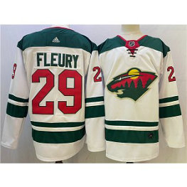 NHL Wild 29 Marc-Andre Fleury White Adidas Men Jersey
