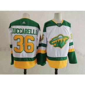 NHL Wild 36 Mats Zuccarello White 2020 New Adidas Men Jersey NHL Wild 36 Mats Zuccarello White 2020 New Adidas Men Jersey