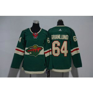 NHL Wild 64 Mikael Granlund Green Adidas Youth Jersey NHL Wild 64 Mikael Granlund Green Adidas Youth Jersey