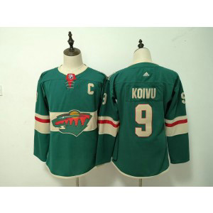NHL Wild 9 Mikko Koivu Green Adidas Youth Jersey NHL Wild 9 Mikko Koivu Green Adidas Youth Jersey