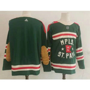 NHL Wild Blank Green 2022 Winter Classic Adidas Men Jersey
