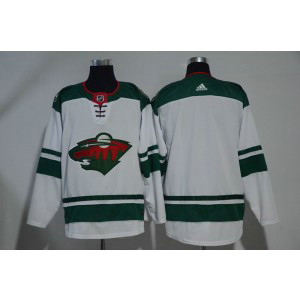 NHL Wild Blank White Adidas Men Jersey