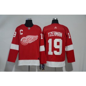 NHL Wings 19 Steve Yzerman Red Adidas Men Jersey