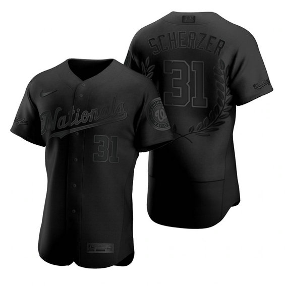 Nationals 31 Max Scherzer Black Nike Flexbase Fashion Jersey Nationals 31 Max Scherzer Black Nike Flexbase Fashion Jersey