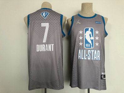 Nets 7 Kevin Durant Gray 2022 NBA All-Star Jordan Brand Swingman Jersey