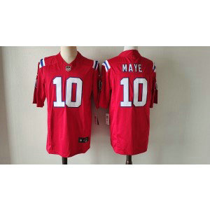 New England Patriots 10 Maye Red F.U.S.E. Vapor Limited Women Jersey