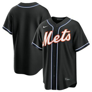 New York Mets Blank 2026 Black Out Cool Base Men Jersey