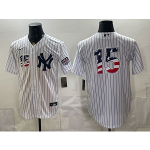 New York Yankees 15 Thurman Munson White USA 250 Fourth of July Cool Base Men Jersey New York Yankees 15 Thurman Munson White USA 250 Fourth of July Cool Base Men Jersey