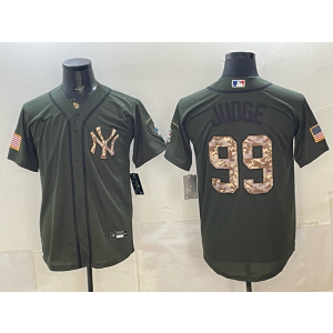 New York Yankees 99 Judge Camo Salute to Service Cool Base Men Jersey