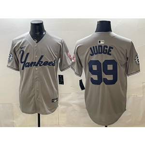 New York Yankees 99 Judge Grey Cool Base Men Jersey