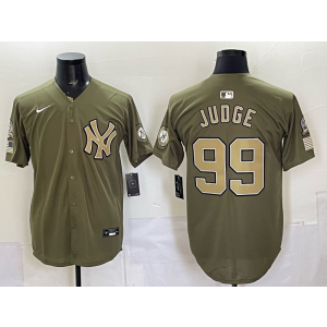 New York Yankees 99 Judge Salute to Service Cool Base Men Jersey
