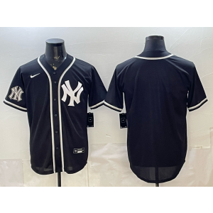 New York Yankees Blank Black Cool Base Jersey