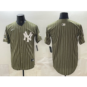 New York Yankees Blank Olive Salute to Service Cool Base Men Jersey New York Yankees Blank Olive Salute to Service Cool Base Men Jersey