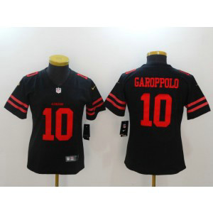 Nike 49ers 10 Jimmy Garoppolo Black Women Vapor Untouchable Player Limited Jersey