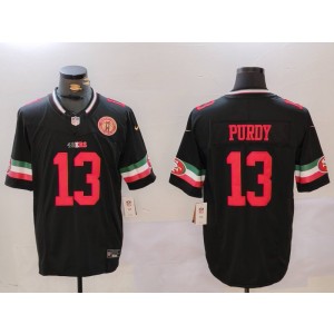 Nike 49ers 13 Brock Purdy Black Mexico F.U.S.E. Vapor Limited Men Jersey Nike 49ers 13 Brock Purdy Black Mexico F.U.S.E. Vapor Limited Men Jersey