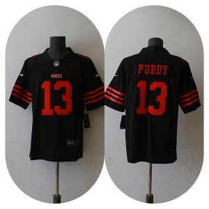 Nike 49ers 13 Brock Purdy Black Vapor Untouchable Limited Men Jersey Nike 49ers 13 Brock Purdy Black Vapor Untouchable Limited Men Jersey