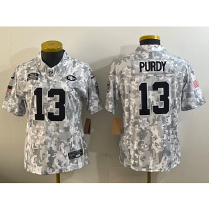 Nike 49ers 13 Brock Purdy Camo 2024 F.U.S.E. Salute to Service Limited Women Jersey (Runs Small) Nike 49ers 13 Brock Purdy Camo 2024 F.U.S.E. Salute to Service Limited Women Jersey (Runs Small)