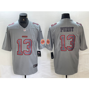 Nike 49ers 13 Brock Purdy Grey Vapor Limited Men Jersey Nike 49ers 13 Brock Purdy Grey Vapor Limited Men Jersey
